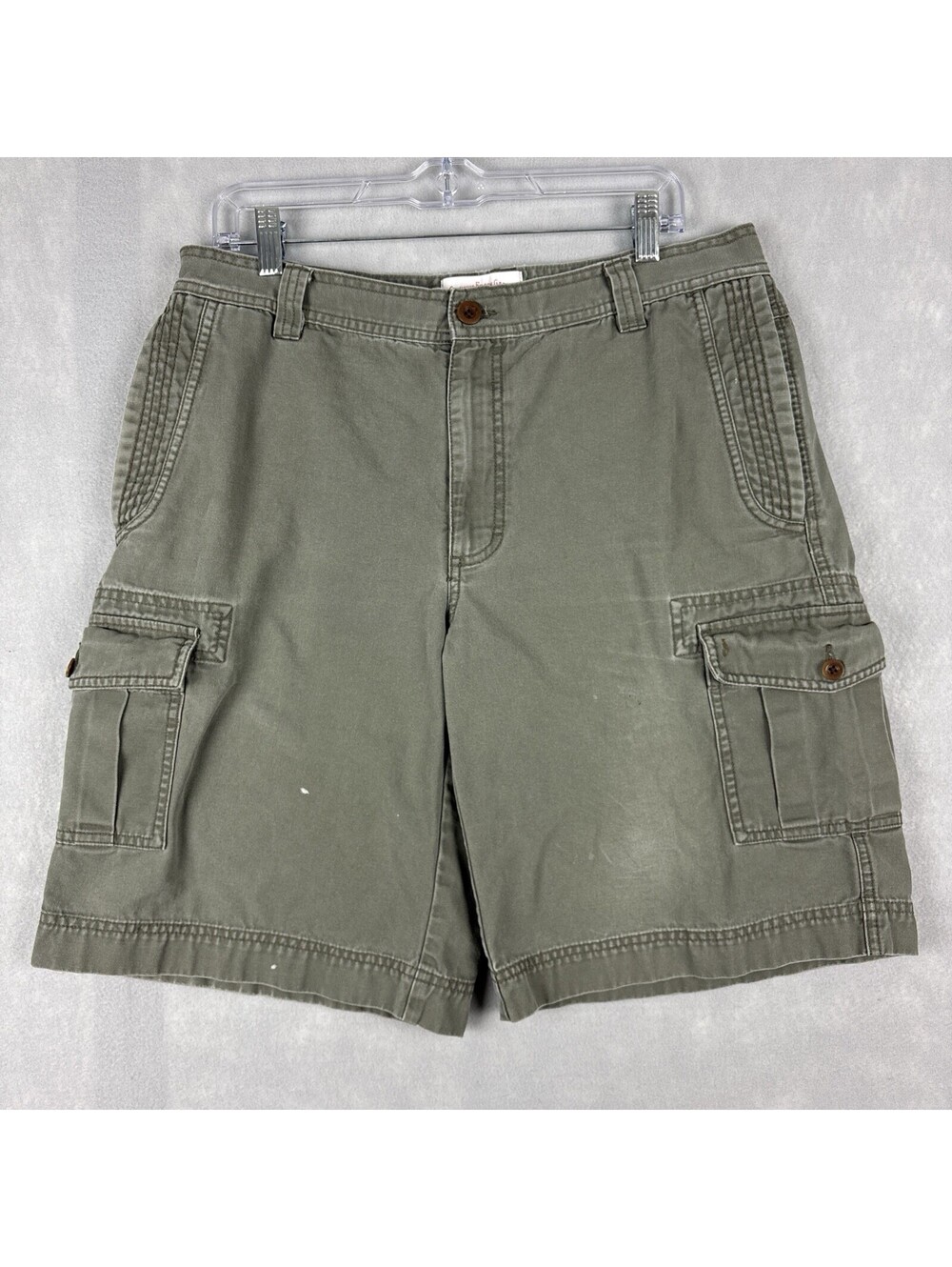 C.C. Filson Cargo Shorts Mens 34x11 Green Outdoor Casual Hiking Comfort Loose